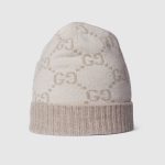 グッチ  GGカシミア ジャカード キャップ 811392