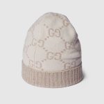 グッチ  GGカシミア ジャカード キャップ 811392