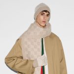 グッチ  GGカシミア ジャカード キャップ 811392