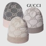 グッチ  GGカシミア ジャカード キャップ 811392
