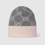 グッチ  GGカシミア ジャカード キャップ 811392