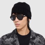 グッチ  GUCCI ロゴ入り ウールニット ハット 856014