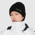 グッチ エンブロイダリー付き ウール ハット 838676 グッチ エンブロイダリー付き ウール ハット 838676