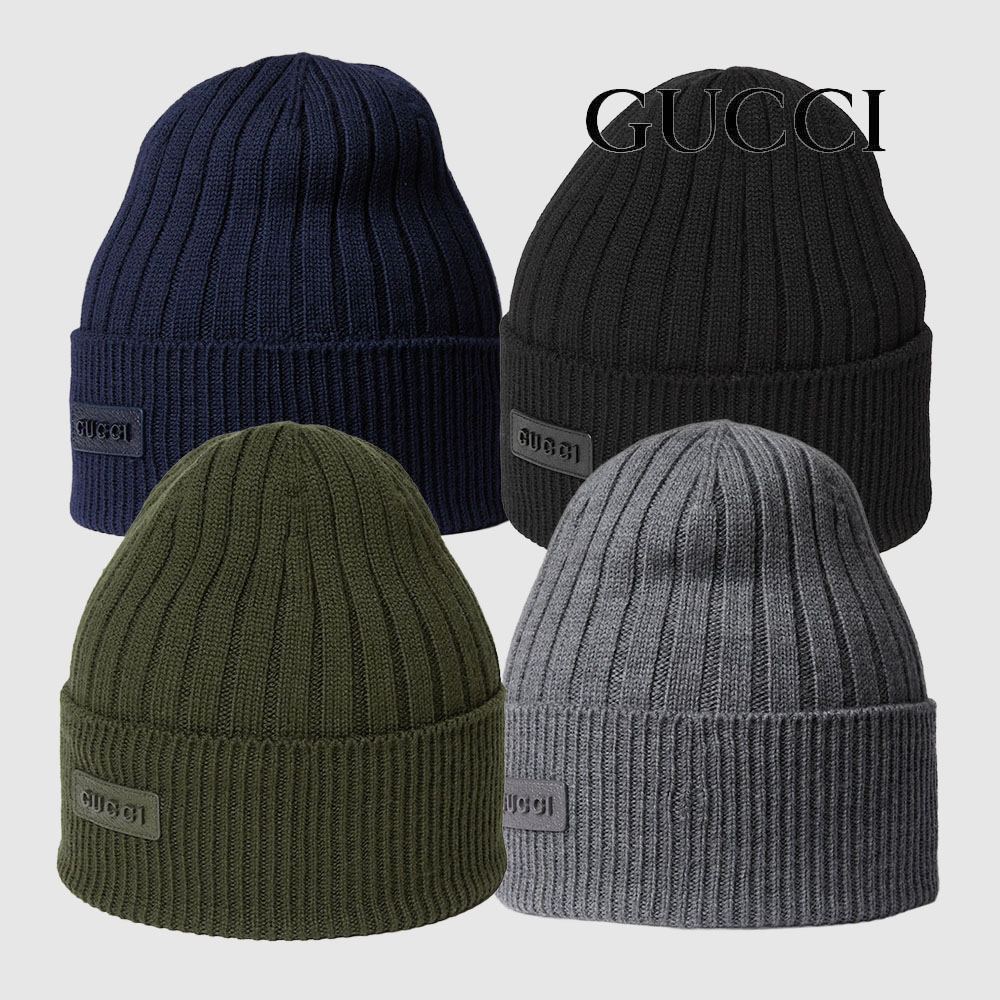 グッチ ロゴ ウール ハット ニットキャップ 811344 グッチ ロゴ ウール ハット ニットキャップ 811344