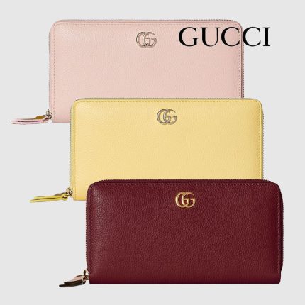 グッチ  ダブルG バイカラー ジップアラウンドウォレット 456117