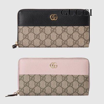 グッチ ダブルG バイカラー ジップアラウンドウォレット  ‎456117