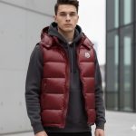 モンクレール BORMES フーデッド ダウンベスト/ディープボルドー モンクレール BORMES フーデッド ダウンベスト/ディープボルドー