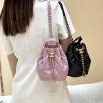 シャネル 22S ドローストリング バケットバックパック AS3211 ピンク シャネル 22S ドローストリング バケットバックパック AS3211 ピンク