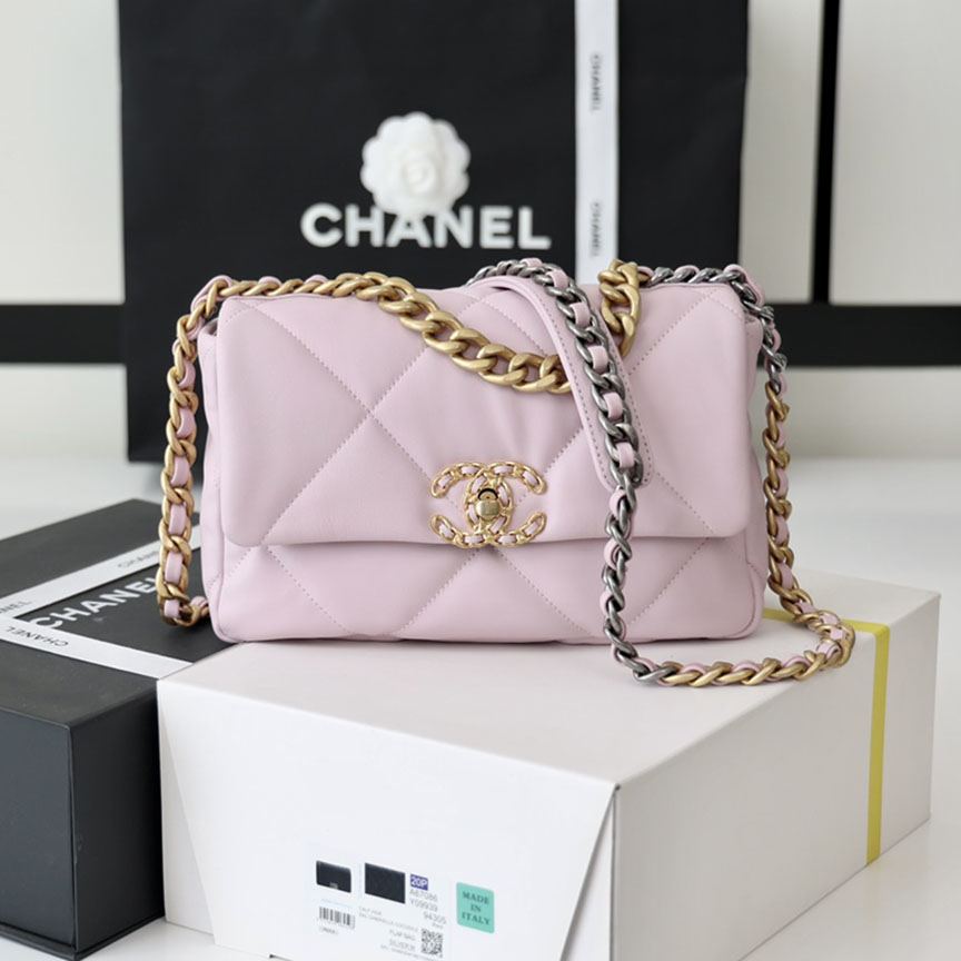 シャネル chanel 19 フラップバッグ AS1160 AS1161 ピンク シャネル chanel 19 フラップバッグ AS1160 AS1161 ピンク