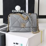 シャネル CHANEL 19 フラップバッグ AS1160 AS1161 エレファントグレー シャネル CHANEL 19 フラップバッグ AS1160 AS1161 エレファントグレー