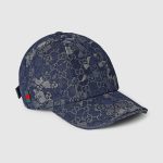 グッチ ウェブ ストライプ付き GGデニム ベースボールキャップ 847898