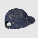 グッチ ウェブ ストライプ付き GGデニム ベースボールキャップ 847898
