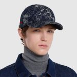 グッチ ウェブ ストライプ付き GGデニム ベースボールキャップ 847898