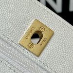 シャネル 22A メティエダール ゴールドコイン WOC AP2840 ホワイト シャネル 22A メティエダール ゴールドコイン WOC AP2840 ホワイト