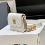 シャネル22A メティエダール ゴールドコイン ミニポーチ AP2857 ホワイト シャネル22A メティエダール ゴールドコイン ミニポーチ AP2857 ホワイト