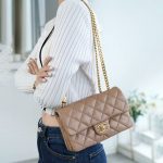 シャネル フラップチェーンバッグ AS3393 ベージュ シャネル フラップチェーンバッグ AS3393 ベージュ