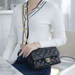 シャネル 22K フラップチェーンバッグ AS3393 ブラック シャネル 22K フラップチェーンバッグ AS3393 ブラック
