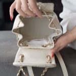 シャネル スモールバックパック リュック AS2908 ホワイト シャネル スモールバックパック リュック AS2908 ホワイト