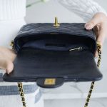 シャネル フラップバッグ AS2855 ダークブルー シャネル フラップバッグ AS2855 ダークブルー