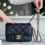 シャネル フラップバッグ AS2855 ダークブルー シャネル フラップバッグ AS2855 ダークブルー