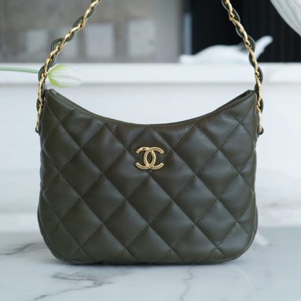 シャネル  HOBO ショルダーバッグ AS3631 ブラック