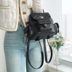 シャネル バックパック キャビアスキン ブラックAS4399 シャネル バックパック キャビアスキン ブラックAS4399