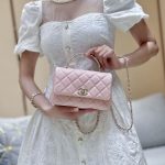 シャネル  ミニ フラップバックウィズトップハンドル AS5554