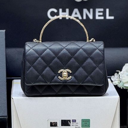 シャネル ミニフラップバッグ キルティングハンドル可愛い AS5554