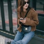 セリーヌ ティーン ブザス トリオンフ バッグ ブラック110413 セリーヌ ティーン ブザス トリオンフ バッグ ブラック110413