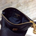 シャネル  コインケース A69253 オウルモチーフ ブラック