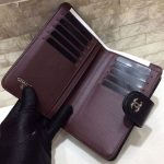 シャネル ショートウォレット A48667 キャビアスキン ブラック