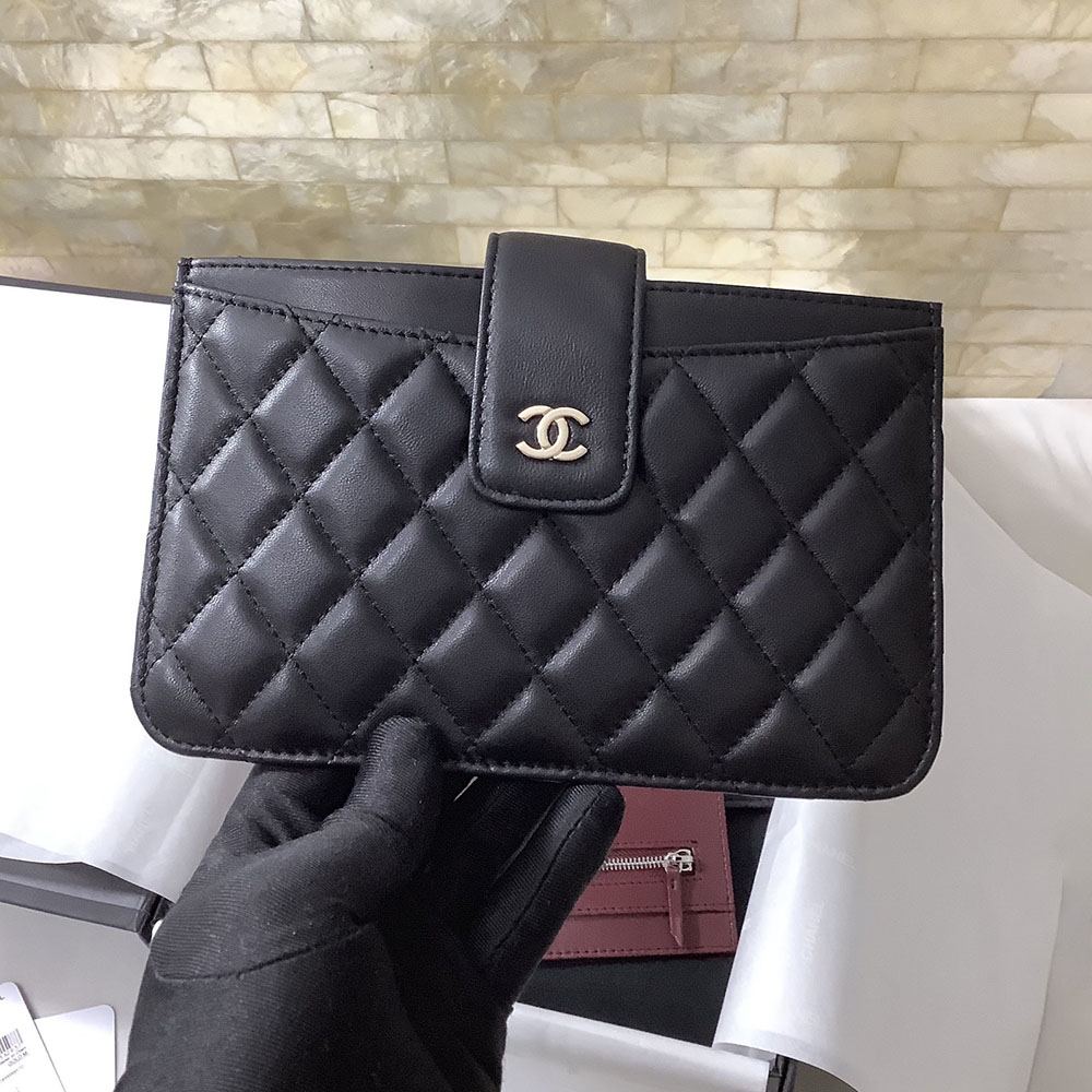 シャネル ロングウォレットセット A81902 ラムスキン ブラック シャネル ロングウォレットセット A81902 ラムスキン ブラック