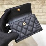 シャネル  ミニ三つ折りウォレット A84432 ボーイライン