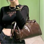 プラダ ボニー ラージ レザー ハンドバッグ 1BA433 プラダ ボニー ラージ レザー ハンドバッグ 1BA433