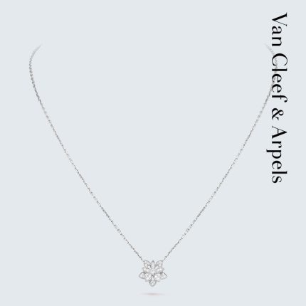ヴァン クリーフ  ロータス オープンワーク ペンダント VCARP0ZW00